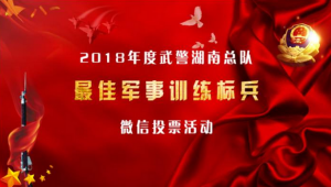 2018年度武警湖南总队“最佳军事训练标兵”微信投票活动点赞教程